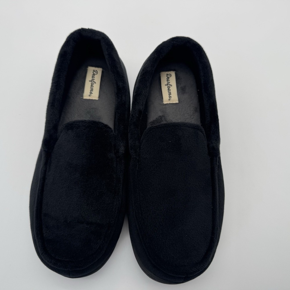 Dearfoams Women's Size Small 7-8 Slip-on Memory Foam‎ Clog Slippers